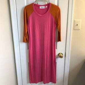 Sonnet James Remi Dress- pink/orange XS
